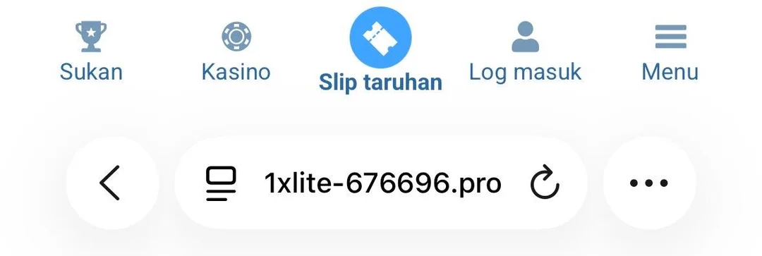 Halaman senarai link alternatif 1xBet